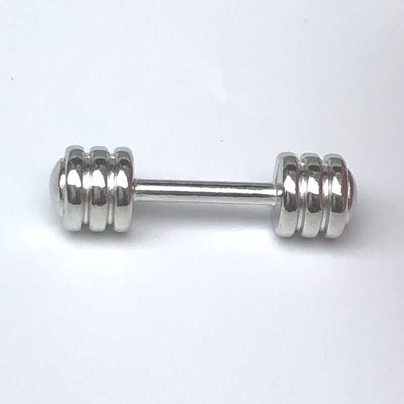 Wholesale 1:12 dollhouse dollhouse mini gym model accessories metal dumbbell sports model